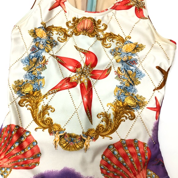 GIANNI VERSACE studded bodysuit Seashell size from S/S 1992 - Picture 2 of 16